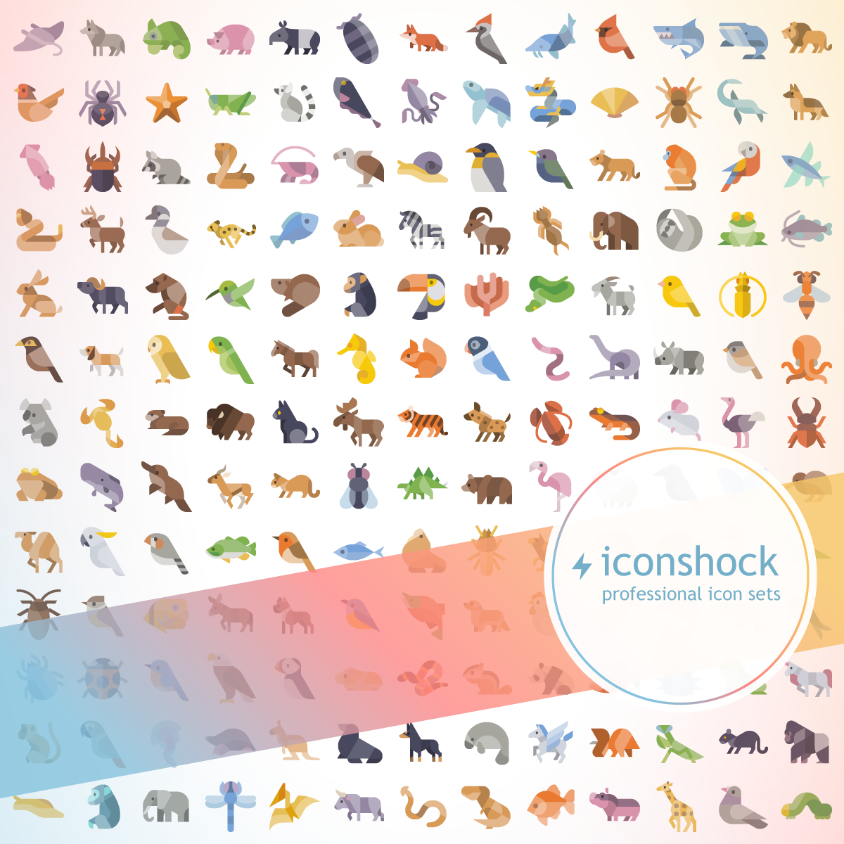 Flat - Animals Icons - Iconshock Flat - Animals Icons - Iconshock