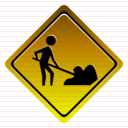 men working sign icon