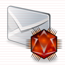 infected mail icon