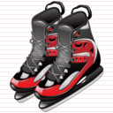 ice hockey boots icon