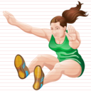 long jump icon