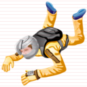 sky diving icon