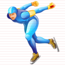 speed skating icon