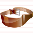 weight lifting belt icon