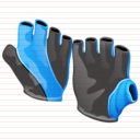 weight lifting gloves icon
