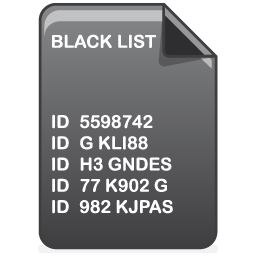 blacklist icon