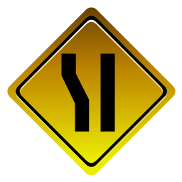 one_lane_sign icon