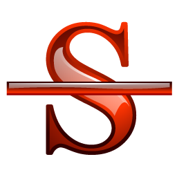 strikethrough_d icon