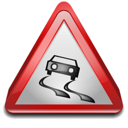 slippery_road_sign icon