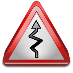 zigzag_road_sign icon