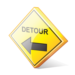 detour_left_sign icon