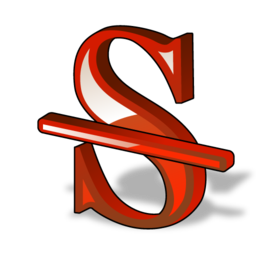 strikethrough_d icon