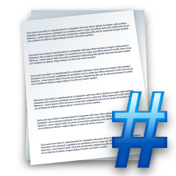 page_number icon