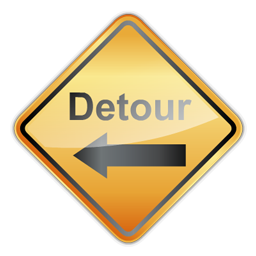 detour_left_sign icon
