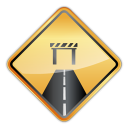road_closed_sign icon