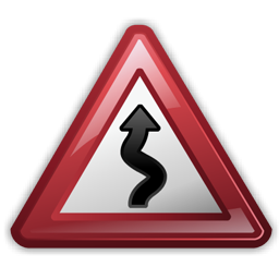 zigzag_road_sign icon