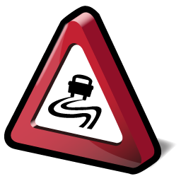 slippery_road_sign icon