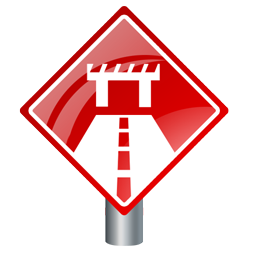 road_closed_sign icon