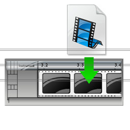 insert_media_files_to_timeline icon