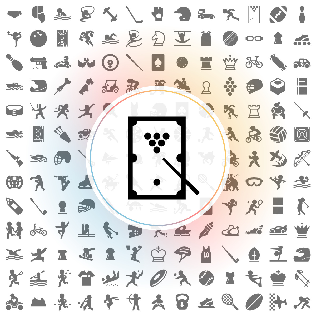 Billiards table pool Icon - Iconshock
