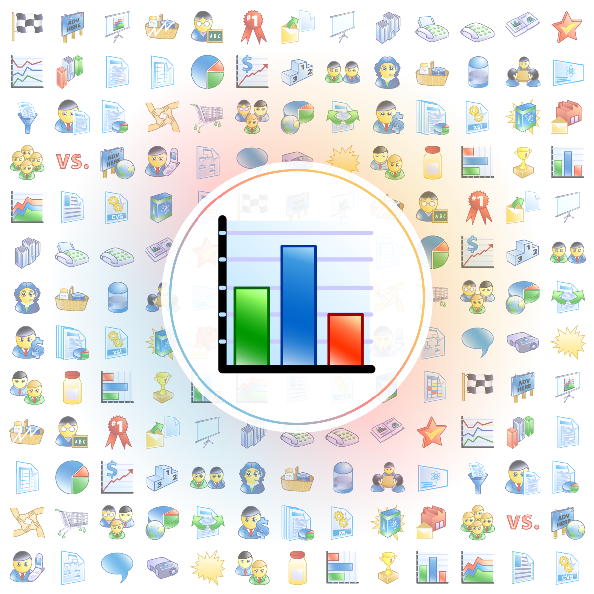Column chart Icon - Iconshock