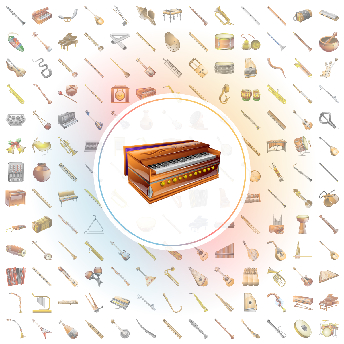 Harmonium Icons Iconshock