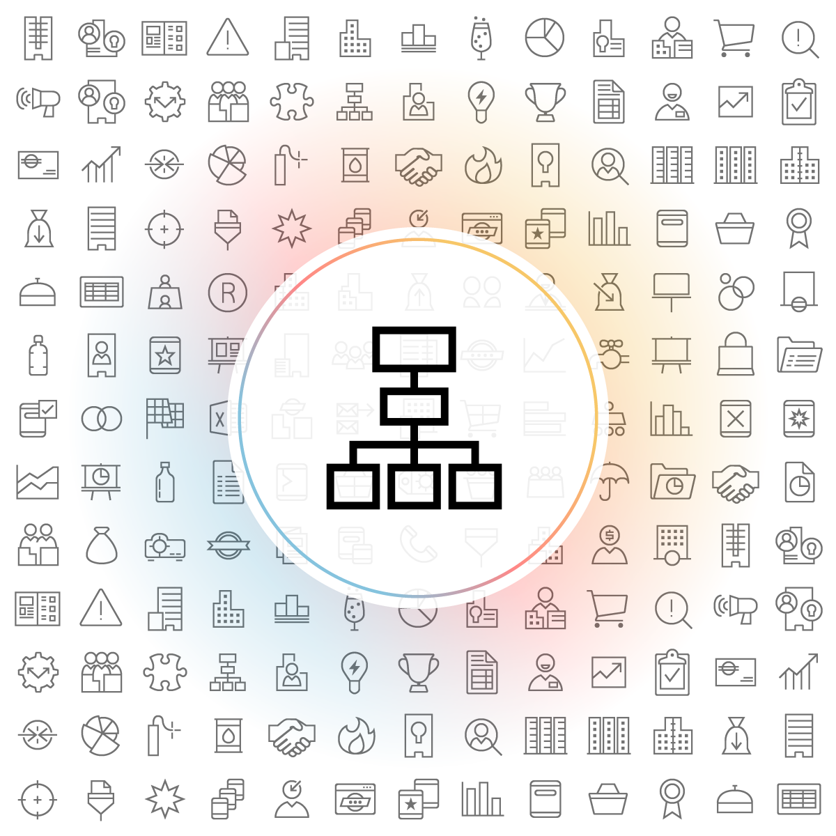 Organizational chart Icons - Iconshock