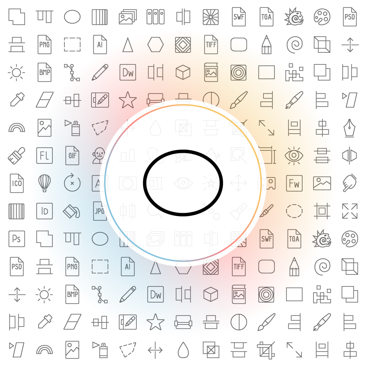 Ellipse Icon - Iconshock