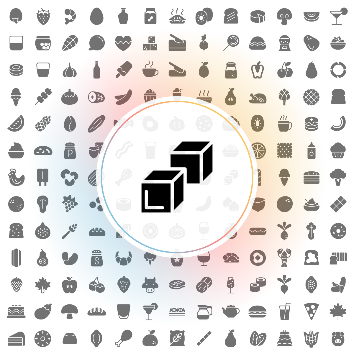 Ice cubes Icon - Iconshock