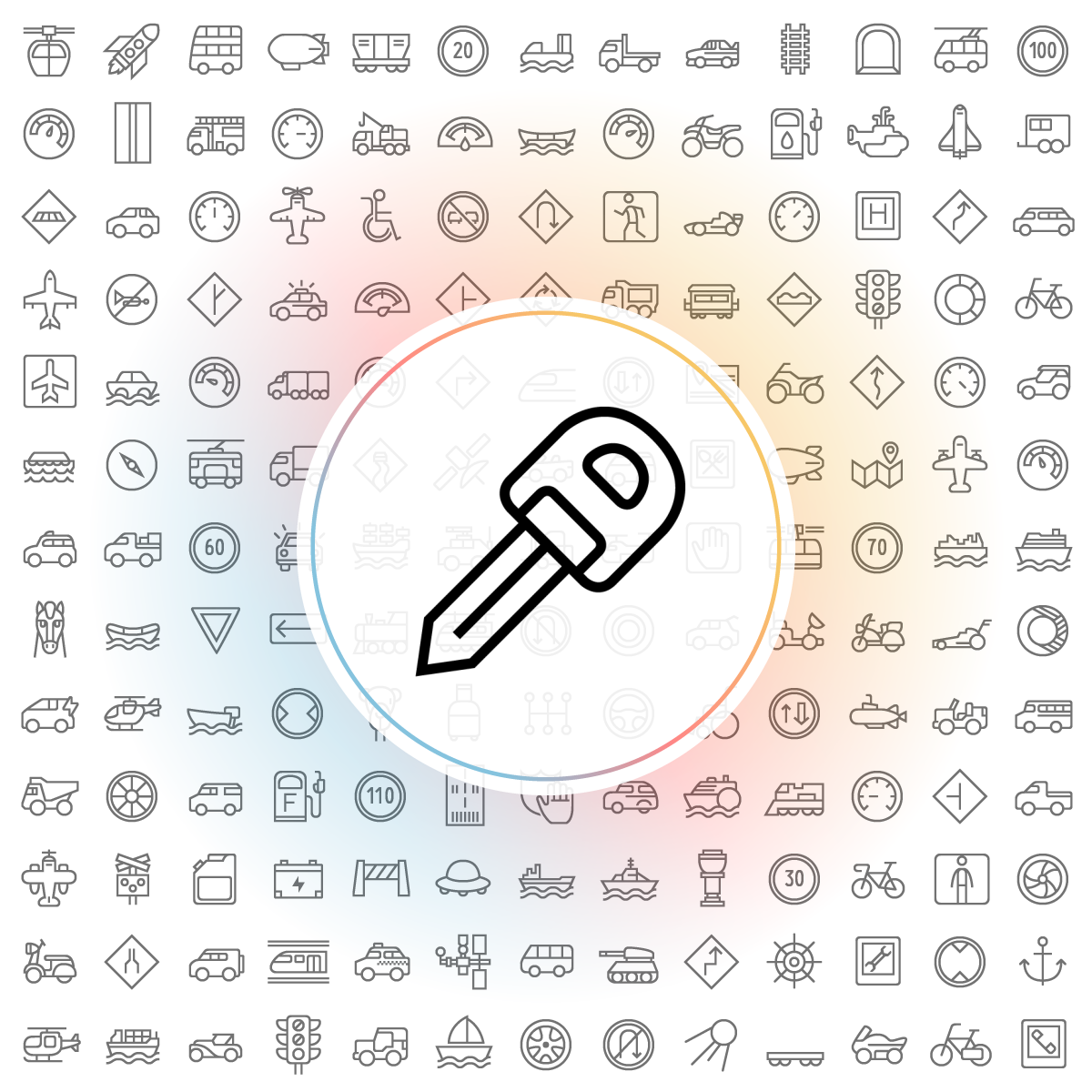 Car key Icons Iconshock