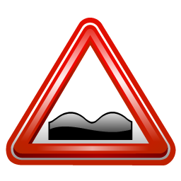 uneven_road_sign_icon