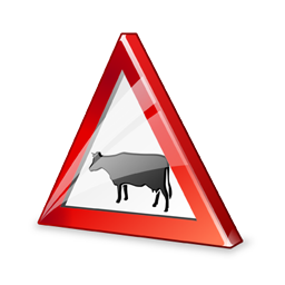 sign_cattle_crossing_icon