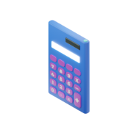 calculator 3d icon mall