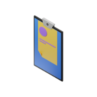clipboard 3d icon small