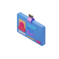 credential 3d icon small