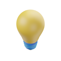 light bulb 3d icon 2 small