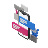 phone conversation 3d icon small