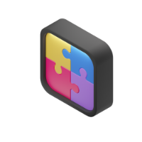 puzzle 3d icon small