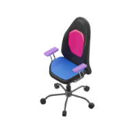 seat with wheels 3d icon small