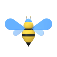 bee 3d icon small front