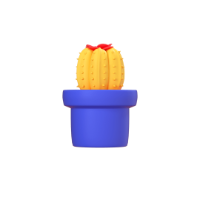 cactus 3d icon small front