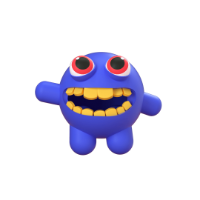 creature 3d icon small front