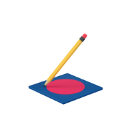 drawing circle 3d icon small