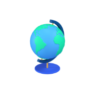 earth globe 3d icon small