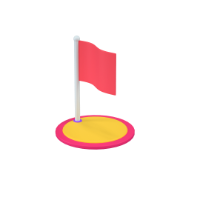 flag 3d icon small