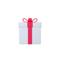 gift 3d icon small front