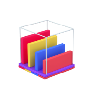 graph 3d icon mall