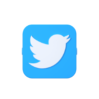 lago twitter 3d icon small front