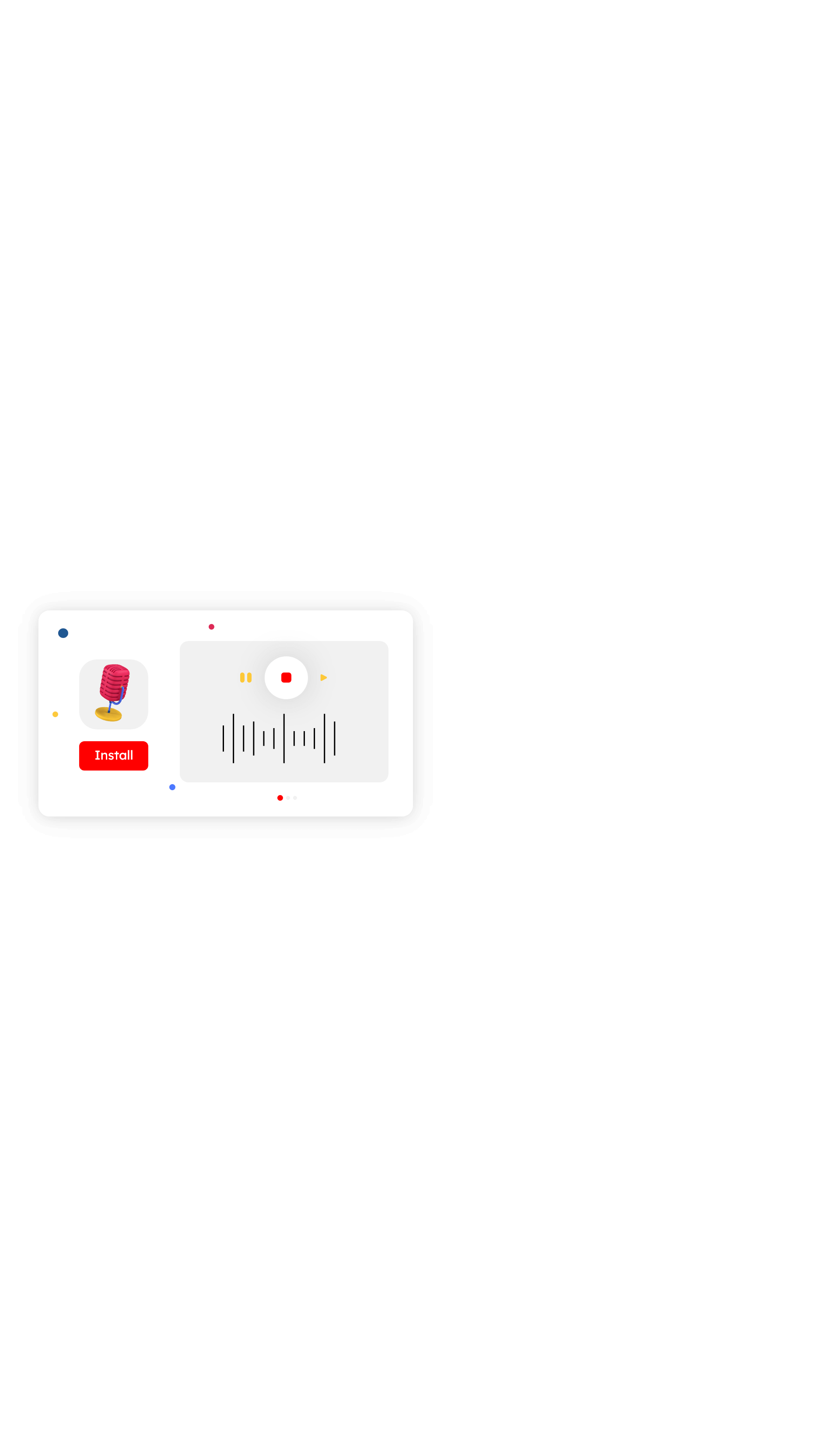 landing application 3d icon set 5