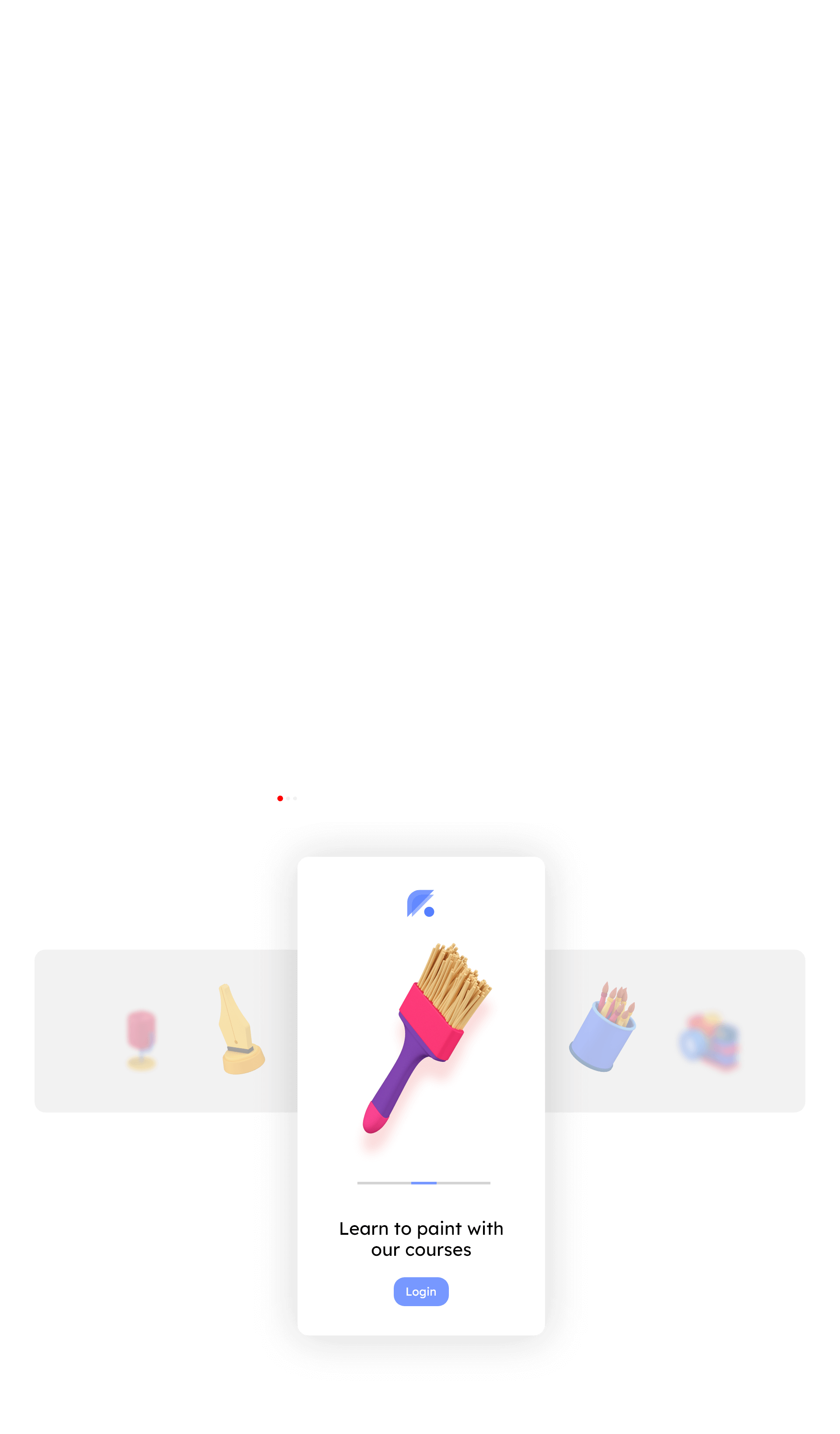 landing application 3d icon set 7